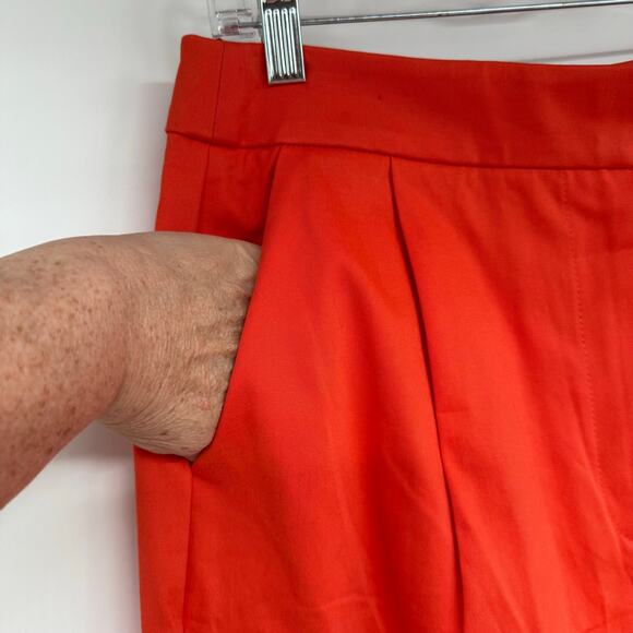 Women's Orange Straight Leg Pants - Picture 5 of 9